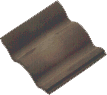 Черепица фламандская темная, масштаб 1:10, 100 шт