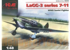 48093 Самолет ЛаГГ-3 серии 7-11, советский истребитель Второй Мировой Войны (ICM) 1/48