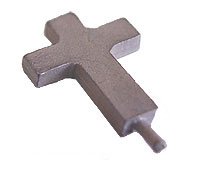 Крест католический 14 мм, 6 шт