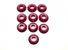 3mm Alu. Cone Linkage Spacer, Red (10)