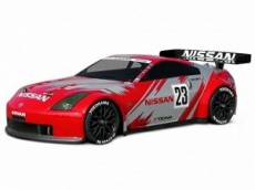 Неокрашенный кузов Nissan 350Z Nismo GT Race 200мм с передними отражателями для шоссеек 1:10