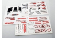 Комплект наклеек для корпуса автомодели Traxxas серии  Bandit VXL