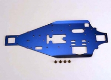 Алюминиевая пластина шасси 2,5мм (синяя) для автомоделей Traxxas Nitro 4-Tec